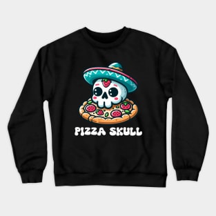 Pizza Skull Crewneck Sweatshirt